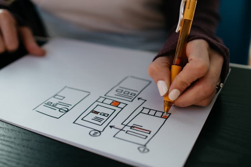 UI/UX Design - Website development process step